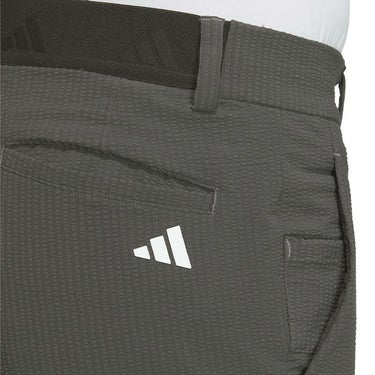 アディダス adidas　メンズ シアサッカー ストレッチ ロゴプリント アンクルパンツ IKK86　2024年モデル 詳細4