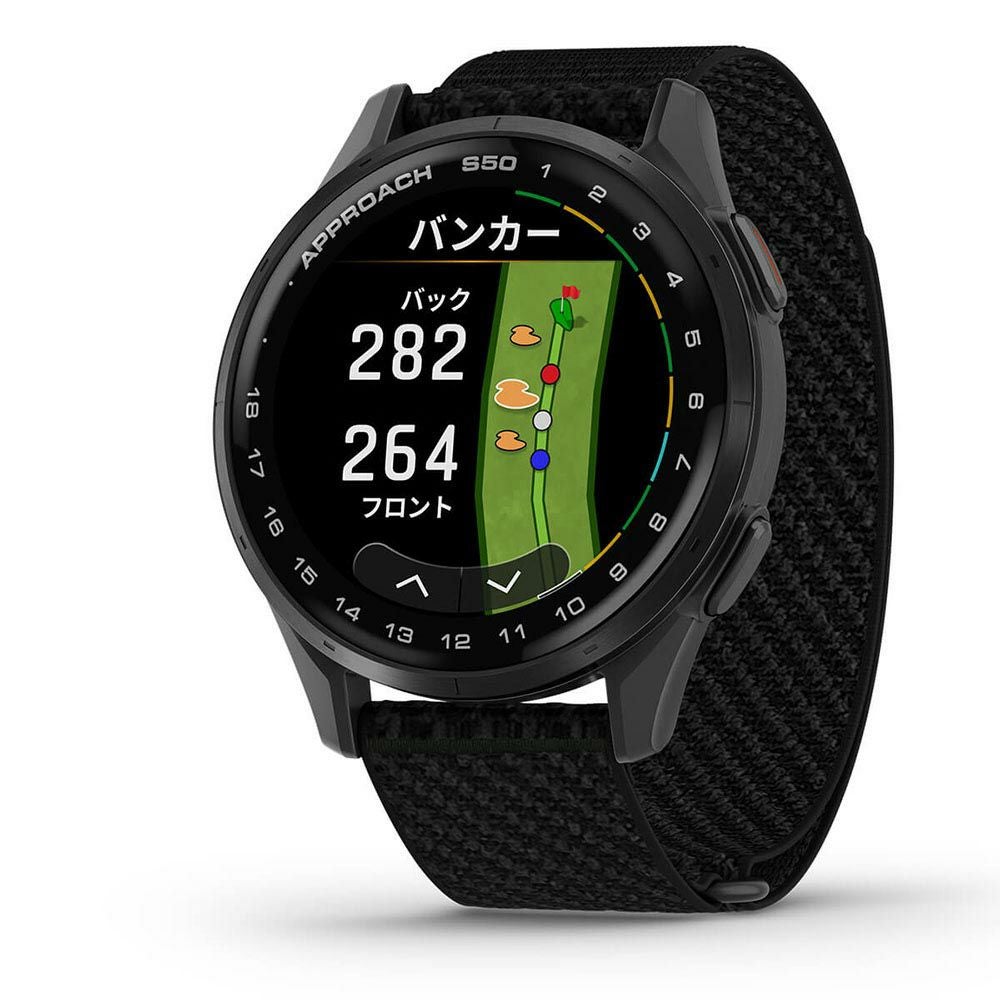 Garmin ガーミン Approach S50 010-03010 20 ブラック 距離計 AMOLED