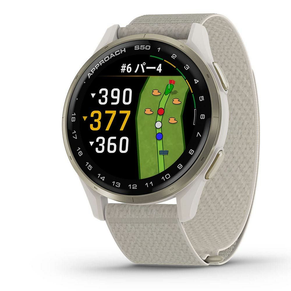 Garmin ガーミン Approach S50 010-03010 21 アイボリー 距離計 AMOLED