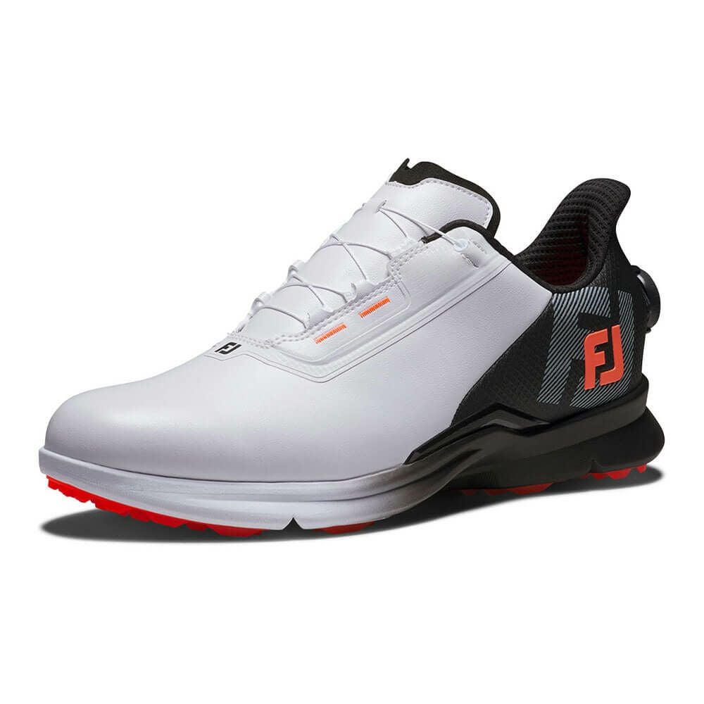 フットジョイ　フューエル ボア 2025年モデル メンズ スパイクレス ゴルフシューズ 55435 ホワイト/ブラック 詳細2