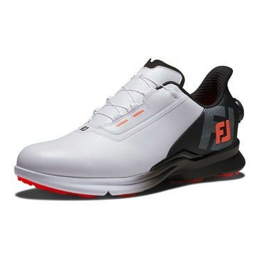 フットジョイ　フューエル ボア 2025年モデル メンズ スパイクレス ゴルフシューズ 55435 ホワイト/ブラック 詳細2