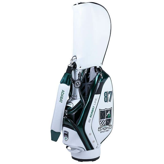アダバット adabat　フラッグシップモデル メンズ キャディバッグ ABC432 WG ホワイト/グリーン　2025年モデル