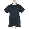 ジャックバニー Jack Bunny!!　レディース ダブルフェイスカノコ 半袖 モックネックシャツ 263-5167112　2025年モデル ネイビー
