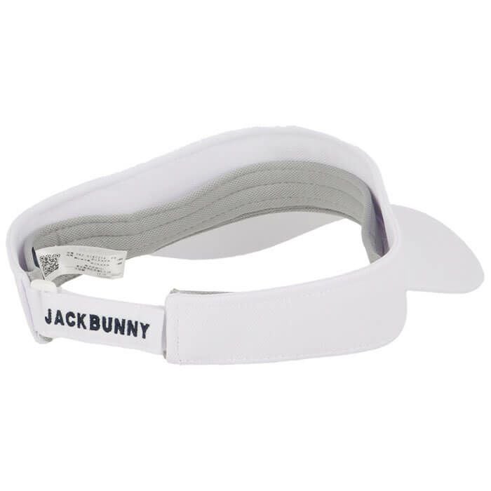 ジャックバニー Jack Bunny!!　立体ロゴ刺繍 サンバイザー 262-5187214 030 ホワイト　2025年モデル ホワイト