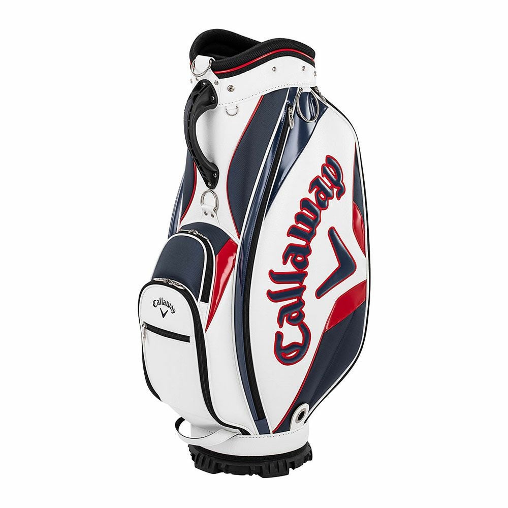 キャロウェイ　EXIA エクシア メンズ キャディバッグ 25 JM 5125006 ホワイト/ネイビー/レッド　2025年モデル 詳細1
