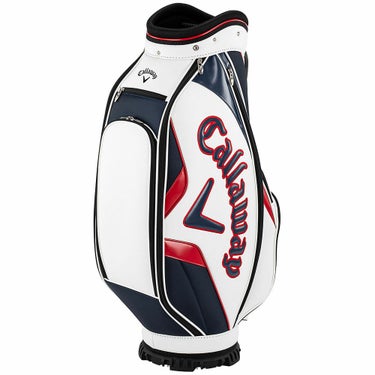 キャロウェイ　EXIA エクシア メンズ キャディバッグ 25 JM 5125006 ホワイト/ネイビー/レッド　2025年モデル 詳細2