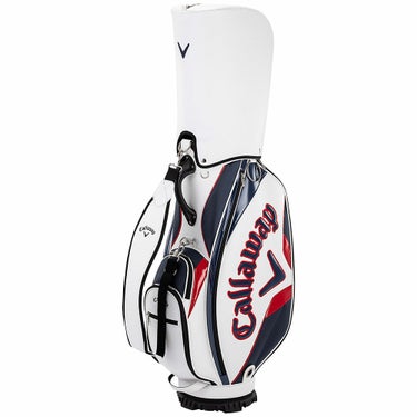 キャロウェイ　EXIA エクシア メンズ キャディバッグ 25 JM 5125006 ホワイト/ネイビー/レッド　2025年モデル 詳細3