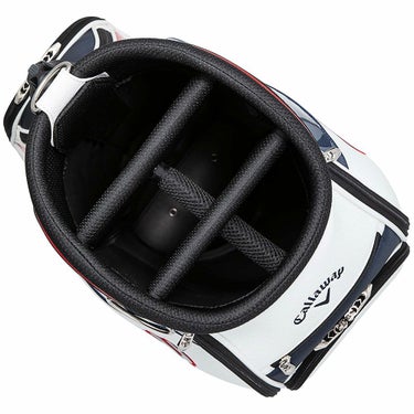 キャロウェイ　EXIA エクシア メンズ キャディバッグ 25 JM 5125006 ホワイト/ネイビー/レッド　2025年モデル 詳細4