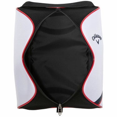 キャロウェイ　SPORT スポーツ メンズ シューズケース 25 JM 5925048 ホワイト/ネイビー/レッド　2025年モデル 詳細3