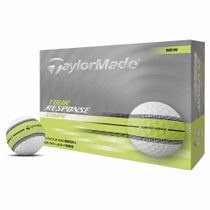 テーラーメイド　ツアーレスポンス ストライプ 2025年モデル ゴルフボール　1ダース（12球入り）　ネオンイエロー