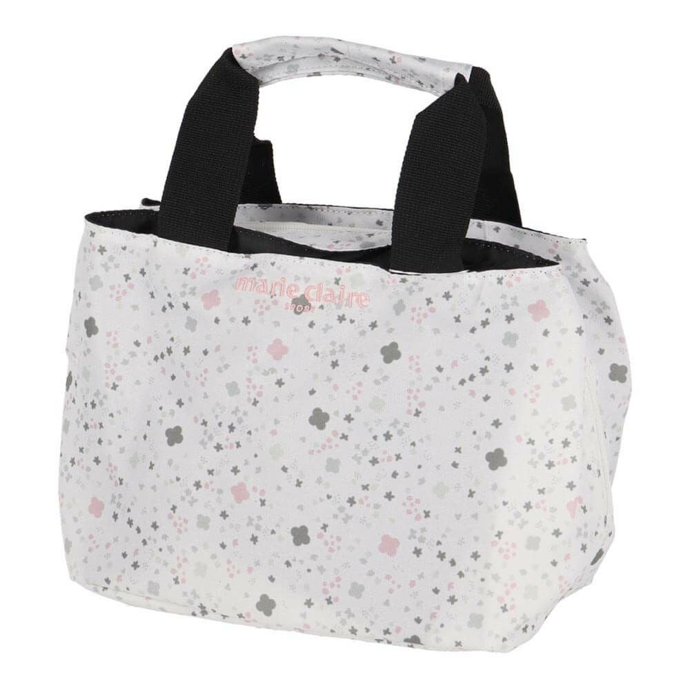 マリクレール marie claire　レディース 総柄 カートバッグ 714-950 WT ホワイト　2024年モデル 詳細1