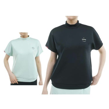 アドミラル Admiral　レディース エンボスロゴ ダンボール 半袖 モックネックシャツ ADLA513　2025年モデル 詳細1