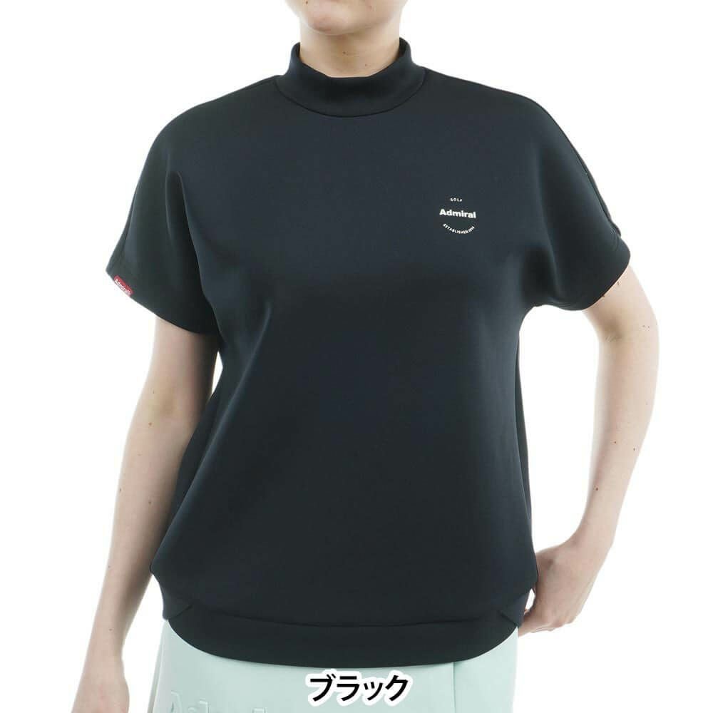 アドミラル Admiral レディース エンボスロゴ ダンボール 半袖 モックネックシャツ ADLA513 2025年モデル