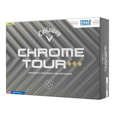 キャロウェイ　クロム ツアー ◆◆◆ トリプルダイヤモンド ゴルフボール 2025年モデル　ゴルフボール　1ダース（12球入り） トリプル・トラック ホワイト 詳細2