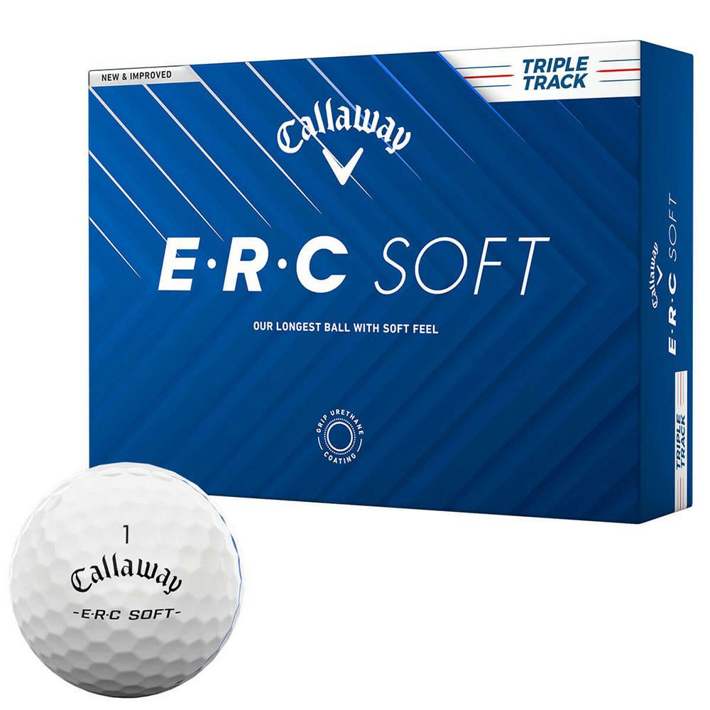 キャロウェイ ERC SOFT 2025年モデル ゴルフボール 1ダース（12球入り） トリプル・トラック ホワイト