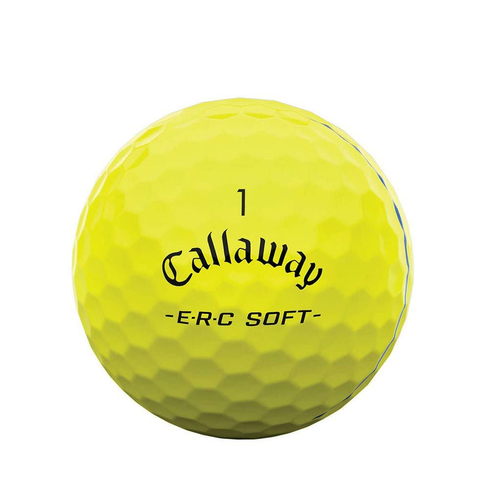 キャロウェイ　ERC SOFT 2025年モデル　ゴルフボール　1ダース（12球入り） トリプル・トラック イエロー 詳細4