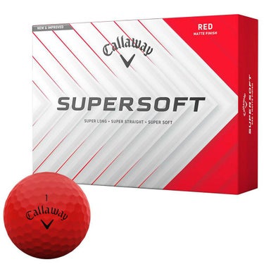 キャロウェイ　スーパーソフト 2025年モデル　ゴルフボール　1ダース（12球入り） レッド 詳細1
