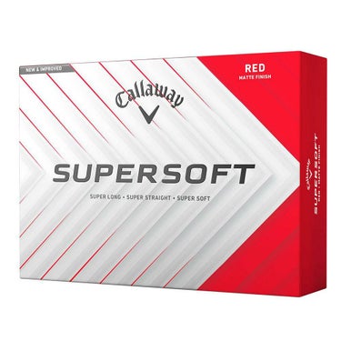 キャロウェイ　スーパーソフト 2025年モデル　ゴルフボール　1ダース（12球入り） レッド 詳細2