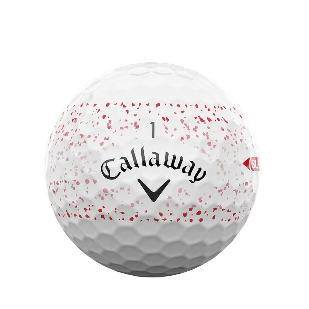 キャロウェイ　スーパーソフト スプラッター360 2025年モデル ゴルフボール　1ダース（12球入り） レッド 詳細4