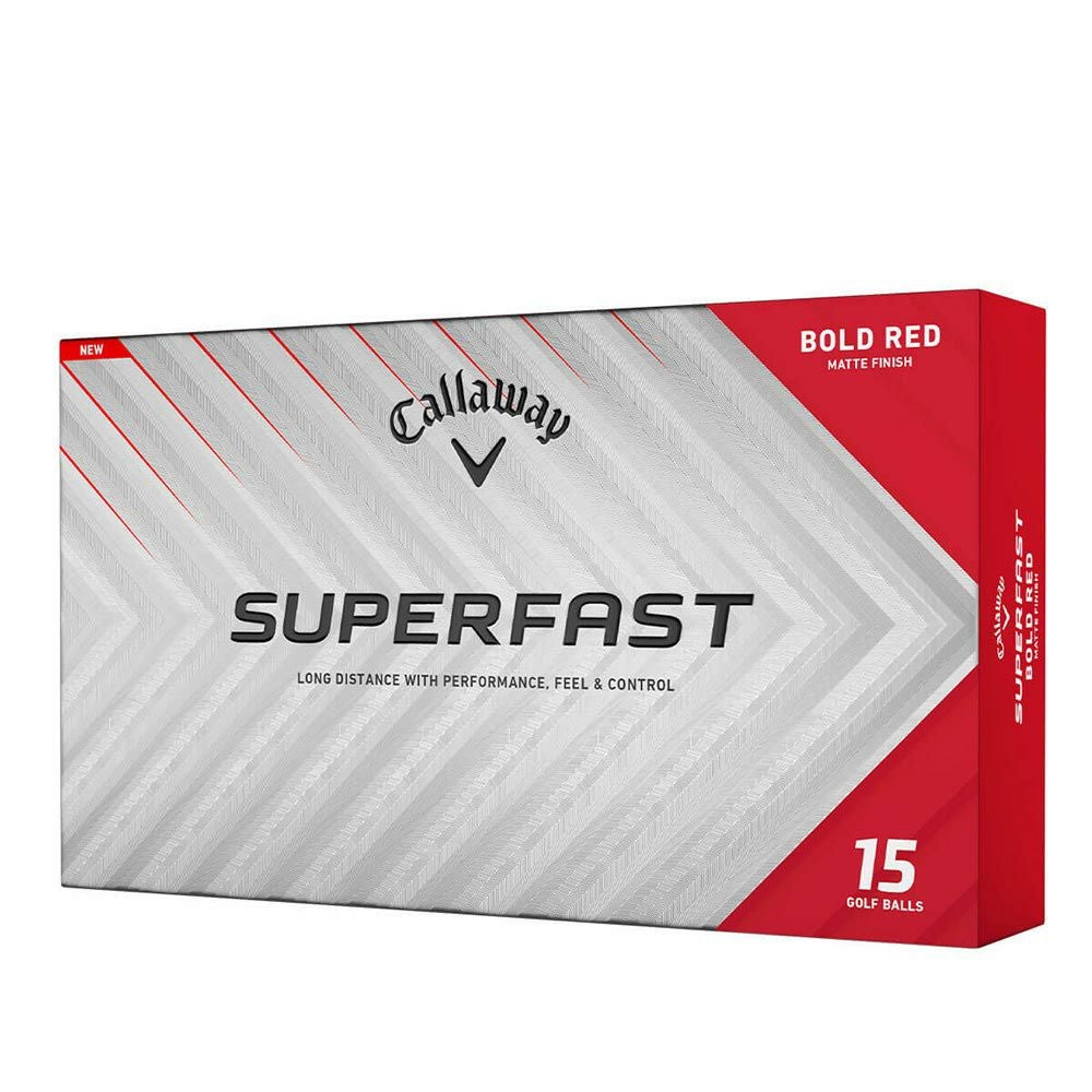 キャロウェイ　スーパーファスト 2025年モデル　ゴルフボール　1箱（15球入り） ボールドレッド 詳細2