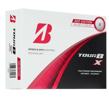 ブリヂストン　ツアーB X 2025年モデル ゴルフボール 1ダース（12球入り）　レッドエディション 詳細2