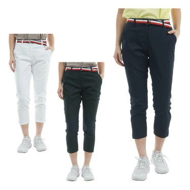 トミー ヒルフィガー ゴルフ　レディース ベルテッドツイル ベルト付き 7分丈パンツ THLA505　2025年モデル 詳細1