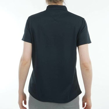 トミー ヒルフィガー ゴルフ　レディース ラインロゴ トリコロール配色 半袖 モックネックシャツ THLA532　2025年モデル 詳細6