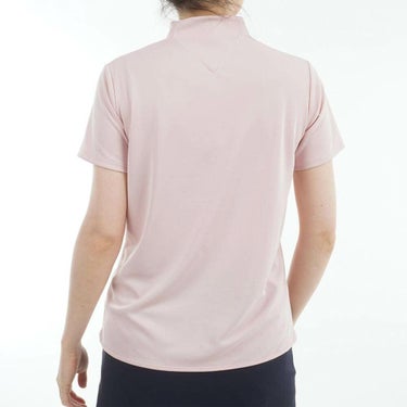 トミー ヒルフィガー ゴルフ　レディース ラインロゴ トリコロール配色 半袖 モックネックシャツ THLA532　2025年モデル 詳細9