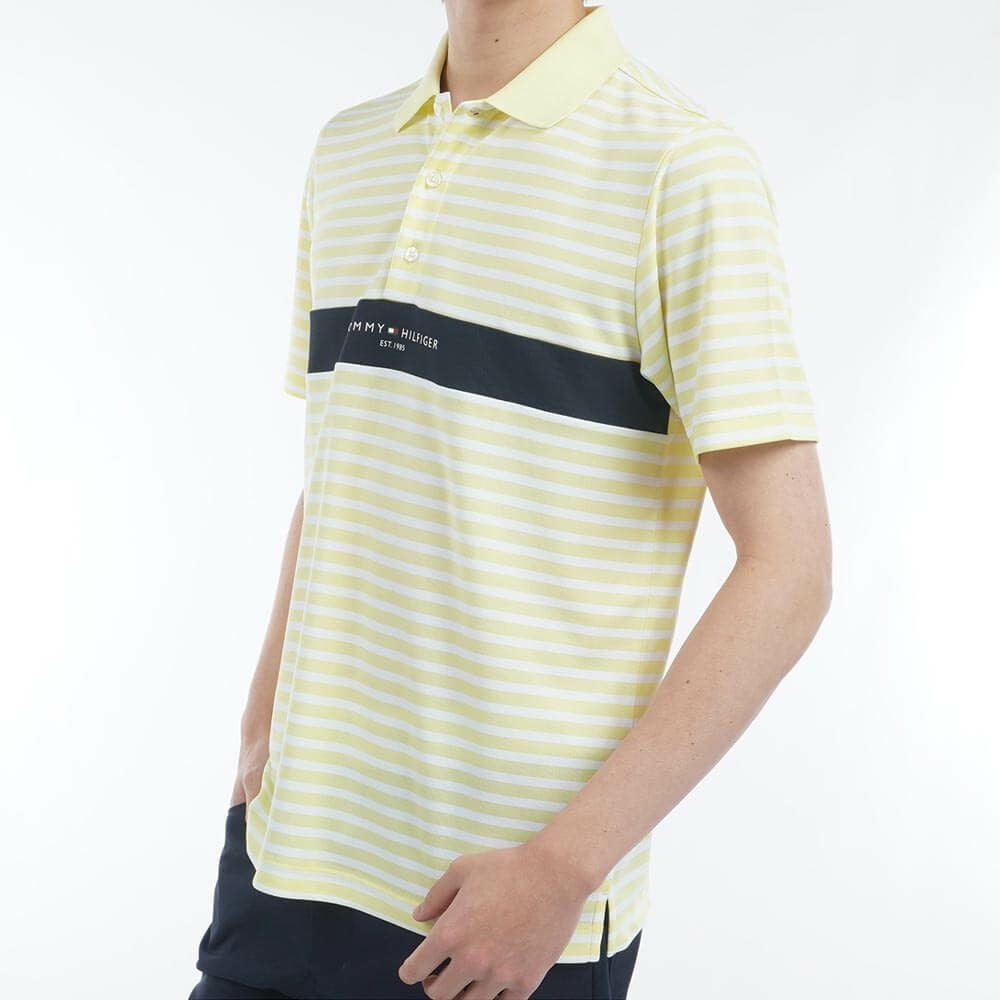 トミー ヒルフィガー ゴルフ　メンズ 鹿の子 カラーブロック 半袖 ポロシャツ THMA514　2025年モデル 詳細7