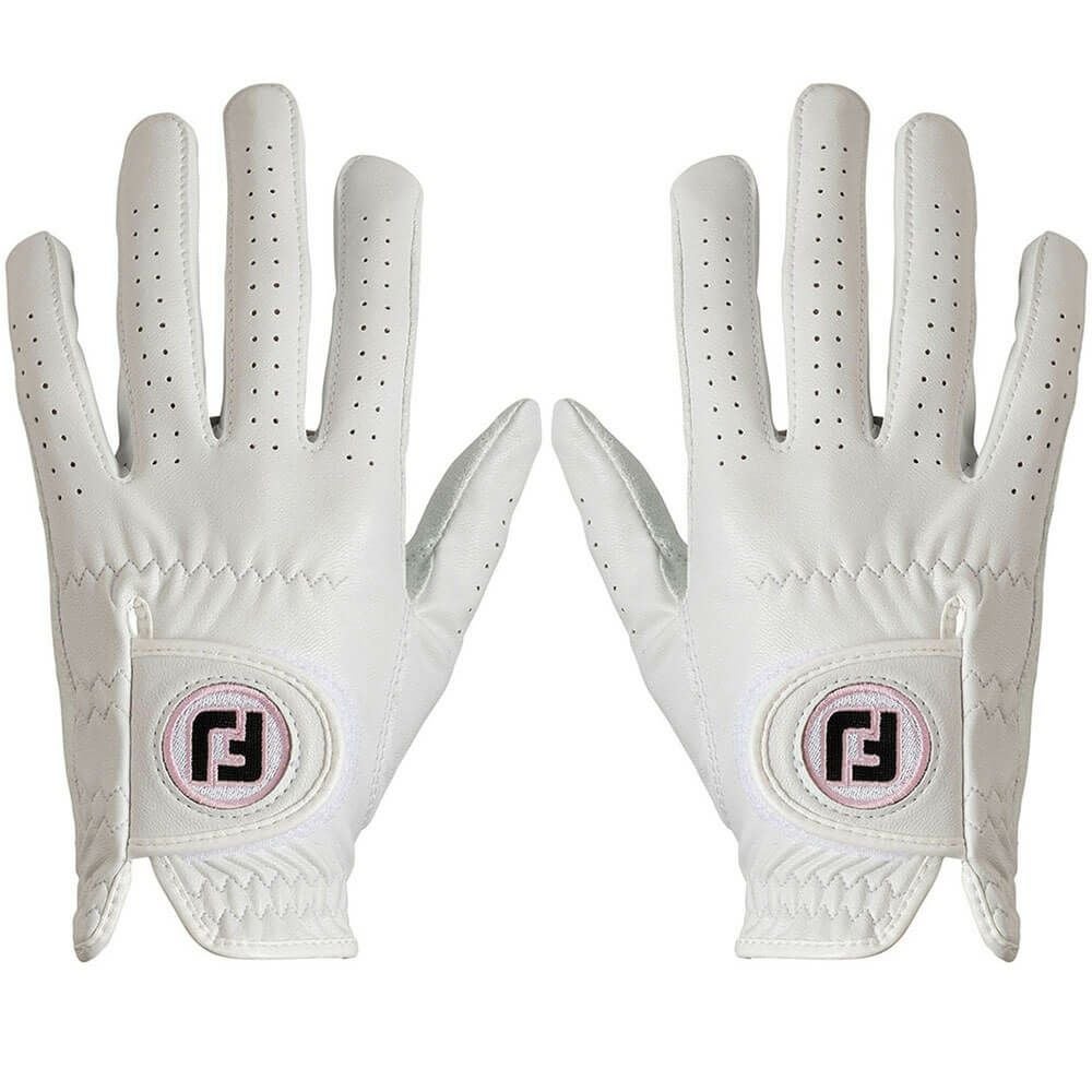 フットジョイ FootJoy　NANOLOCK for Lady ナノロック 2025年モデル　両手用 レディース ゴルフグローブ FGNL4PR WT ホワイト 詳細1