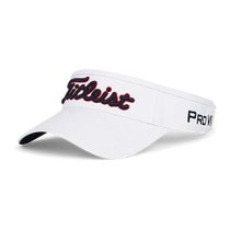 タイトリスト Titleist　ツアーパフォーマンス メンズ バイザー TH25VTPN2 146 ホワイト×ネイビー×レッド　2025年モデル