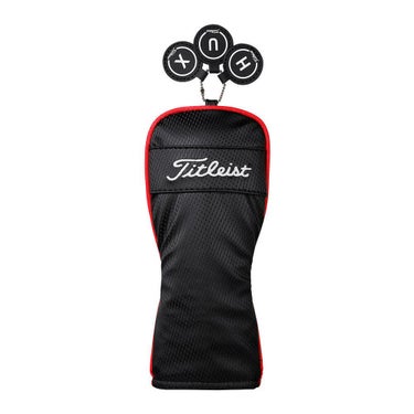タイトリスト Titleist　パフォーマンスクラシック ＪＥ メンズ ヘッドカバー ユーティリティ用 TA23PCJEHC-HB 06 ブラック×レッド　2025年モデル ブラック×レッド