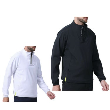 フットジョイ FootJoy　メンズ TWINSOF 撥水 長袖 ハーフジップ プルオーバー ジャケット FJ-S24-O01　2024年モデル 詳細1