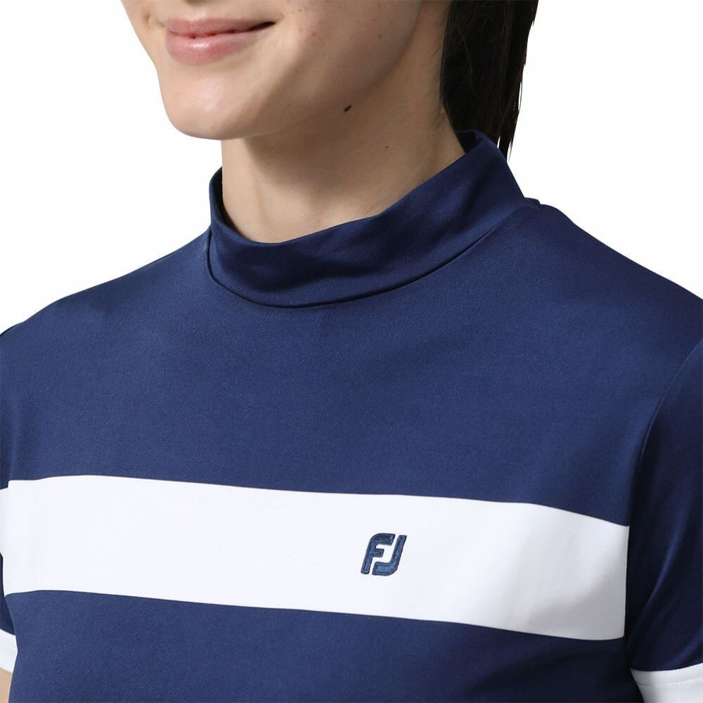 フットジョイ FootJoy　レディース チェストライン 半袖 モックネックシャツ FJW-S24-S09　2024年モデル 詳細4