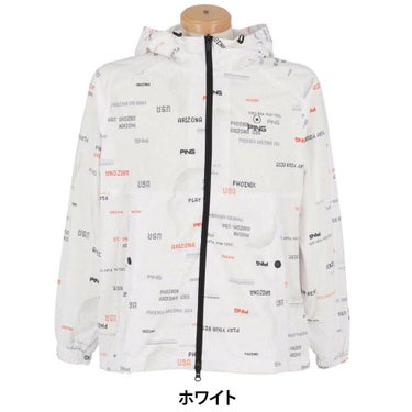 ピン PING　メンズ 撥水 EARTHプリント 長袖 フーディーブルゾン 621-4120103　2024年モデル 詳細5