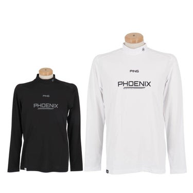 ピン PING　メンズ ロゴプリント ストレッチ 長袖 ハイネックシャツ 621-4166103　2024年モデル 詳細1
