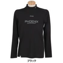 ピン PING　メンズ ロゴプリント ストレッチ 長袖 ハイネックシャツ 621-4166103　2024年モデル