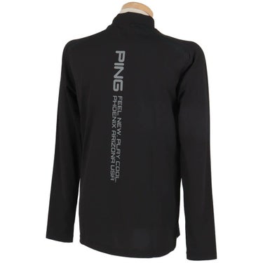 ピン PING　メンズ ロゴプリント ストレッチ 長袖 ハイネックシャツ 621-4166103　2024年モデル 詳細3