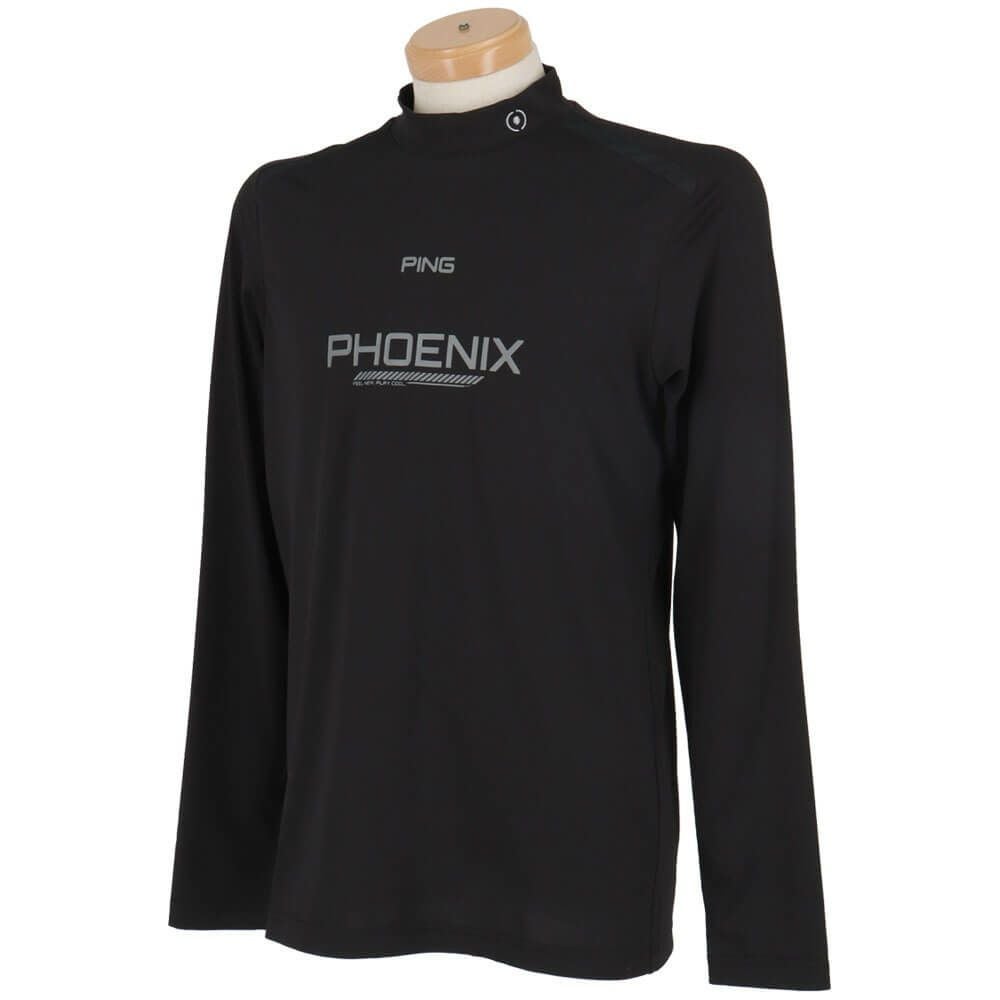 ピン PING　メンズ ロゴプリント ストレッチ 長袖 ハイネックシャツ 621-4166103　2024年モデル 詳細4