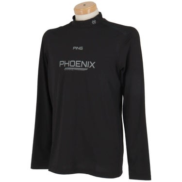 ピン PING　メンズ ロゴプリント ストレッチ 長袖 ハイネックシャツ 621-4166103　2024年モデル 詳細4