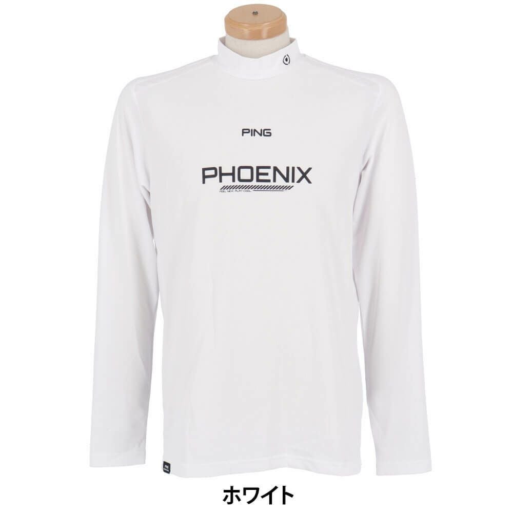 ピン PING　メンズ ロゴプリント ストレッチ 長袖 ハイネックシャツ 621-4166103　2024年モデル 詳細5