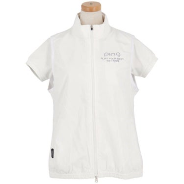ピン PING　レディース ロゴプリント リップストップ ツインブルゾン 622-4120200　2024年モデル 詳細5