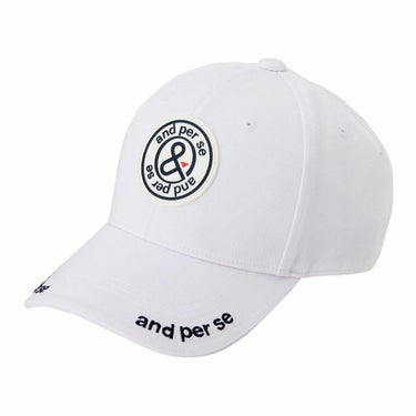アンパスィ and per se　メンズ キャップ AUS8415 10 ホワイト　2025年モデル 詳細1