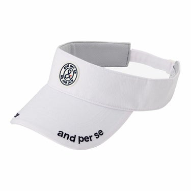 アンパスィ and per se　メンズ バイザー AUS8715 10 ホワイト　2025年モデル ホワイト