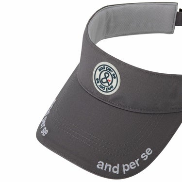 アンパスィ and per se　メンズ バイザー AUS8715 25 グレー　2025年モデル 詳細6