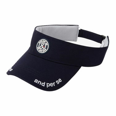 アンパスィ and per se　メンズ バイザー AUS8715 30 ネイビー　2025年モデル ネイビー