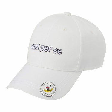 アンパスィ and per se　レディース キャップ AFS8415 10 ホワイト　2025年モデル ホワイト