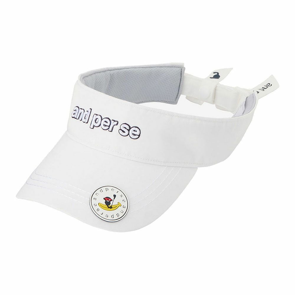 アンパスィ and per se　レディース バイザー AFS8715 10 ホワイト　2025年モデル 詳細1