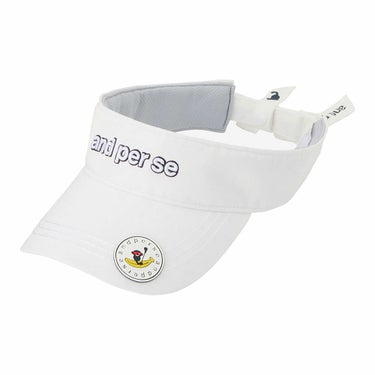 アンパスィ and per se　レディース バイザー AFS8715 10 ホワイト　2025年モデル 詳細1