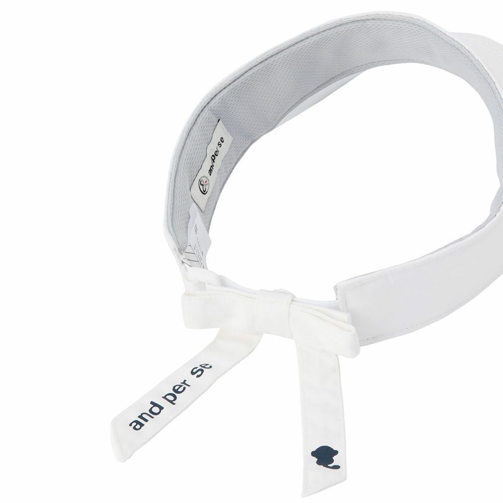 アンパスィ and per se　レディース バイザー AFS8715 10 ホワイト　2025年モデル 詳細5